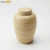 Tapered Bamboo Ash Urn with Matching Lid - Sustainable Funeral Supply for Bulk Use - UR0526007-1.webp