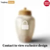 Wholesale Curved Shell Mother of Pearl Memorial Urn with Woven Lid - Elegant Shell Option for Professional Burial Use - UR0126013-1.webp