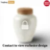 Wholesale Handcrafted Mother of Pearl Cremation Urn - Iridescent White Shell Memorial for Human Ashes - UR0126014-1.webp