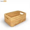 Wholesale Honey Straw Rattan Storage Basket - Large Woven Organizer - SB021009-1.webp