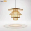 B2B Sustainable Bamboo Lampshade - Pagoda Sculptural Lighting for Resort and Cafe Use - LAB260110-1.webp