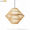 Bulk Bamboo Slatted Light Shade - Modern Diamond Pendant for Professional Hospitality Use - LAB260112-1.webp
