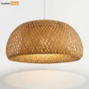 Bulk Handcrafted Bamboo Light Shade - Woven Natural Pendant Light Cover for Hotel and Restaurant Use - LAB260102-1.webp