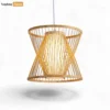 Bulk X-Shaped Bamboo Light Shade - Modern Slatted Pendant for Professional Hospitality Use - LAB260113-1.webp