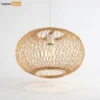 Wholesale Bamboo Lampshade - Artisanal Woven Lighting for Cafe and Resort Interior Use-LAB260115-1.webp