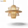 Wholesale Bamboo Tiered Lampshade - Architectural Pendant Shade for Hotel and Restaurant Use - LAB260109-1.webp