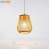 Wholesale Bamboo Lampshade - Artisanal Slatted Lighting for Cafe and Resort Interior Use - LAB260122-1.webp