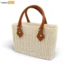 White Rattan Basket Bag with Brown Leather Handles - ODM handbag manufacturer B2B Export - BG032008-1.webp