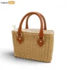 Woven Straw Summer Basket Handbag with Canvas Lining - Premium fashion bag manufacturer Bulk - BG032009-1.webp