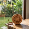 Handmade Round Floral Woven Rattan Straw Crossbody Bag - Premium Fashion Bag Manufacturer Direct - BG013018-1.webp