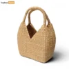 Natural Water Hyacinth Woven Straw Tote Bag - ODM Handbag Manufacturer - BG085006-1.webp