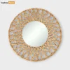 Rustic Handwoven Natural Water Hyacinth Open Weave Wall Mirror - Wholesale ODM Product Manufacturer - MI260102-1.webp