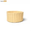 Vintage Style Wicker Cylinder Vanity Bag Leather Trim - ODM handbag manufacturer Custom Factory - BG032012-1.webp