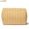 Woven Wicker Top Handle Tote with Leather Trim - remium fashion bag manufacturer Bulk Supply - BG032011-1.webp