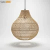Eco-Friendly Diamond Weave Onion Rattan Pendant Light - OEM Product Manufacturer Wholesale Home Décor - LAR260106-1.webp