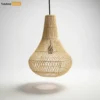 Natural Wicker Pear Pendant Lamp - ODM Product Manufacturer for Luxury Hotel and Resort Décor - LAR260101-1.webp