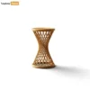 Handmade Hourglass Rattan Bar Stool Decorative Chair - Custom OEM ODM Product Manufacturer - RAFU261001-1.webp